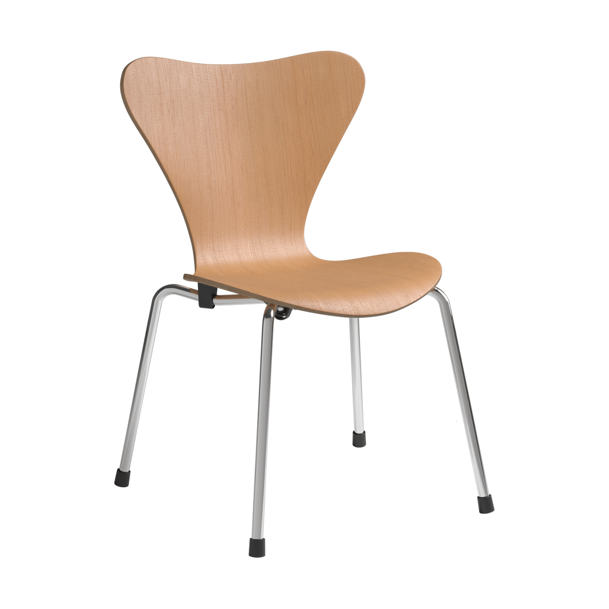 Fritz Hansen 3177 Series 7 kinderstoel Oregon pine-chroom