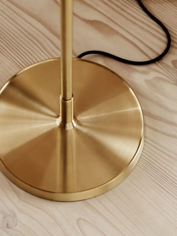 Clam vloerlamp 128 cm - Opal-brass - Fritz Hansen