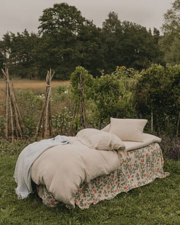 Gingham Sky Blue Muslin beddengoed  - 150x210 cm/50x60 cm - Garbo&Friends