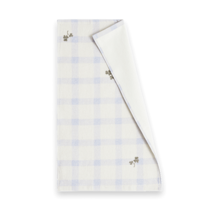 Gingham Sorrel Blue Terry gastenhanddoek 2-pack, 30x50 cm Garbo&Friends