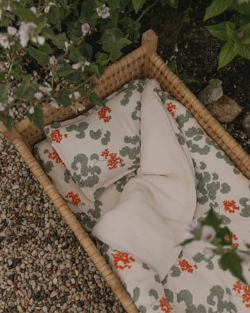 Pelargonium Muslin beddengoed baby - 70x80 cm/28x35 cm - Garbo&Friends