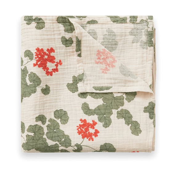 Pelargonium Muslin hydrofiele doek  - 110x110 cm - Garbo&Friends