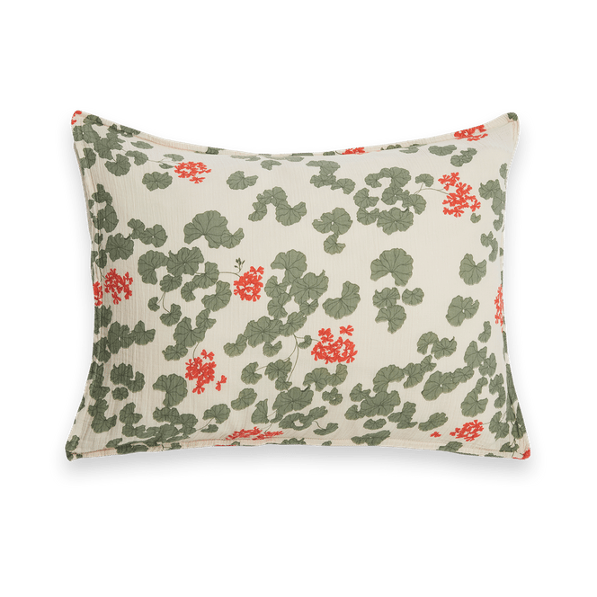 Pelargonium Muslin kussensloop - 50x60 cm - Garbo&Friends