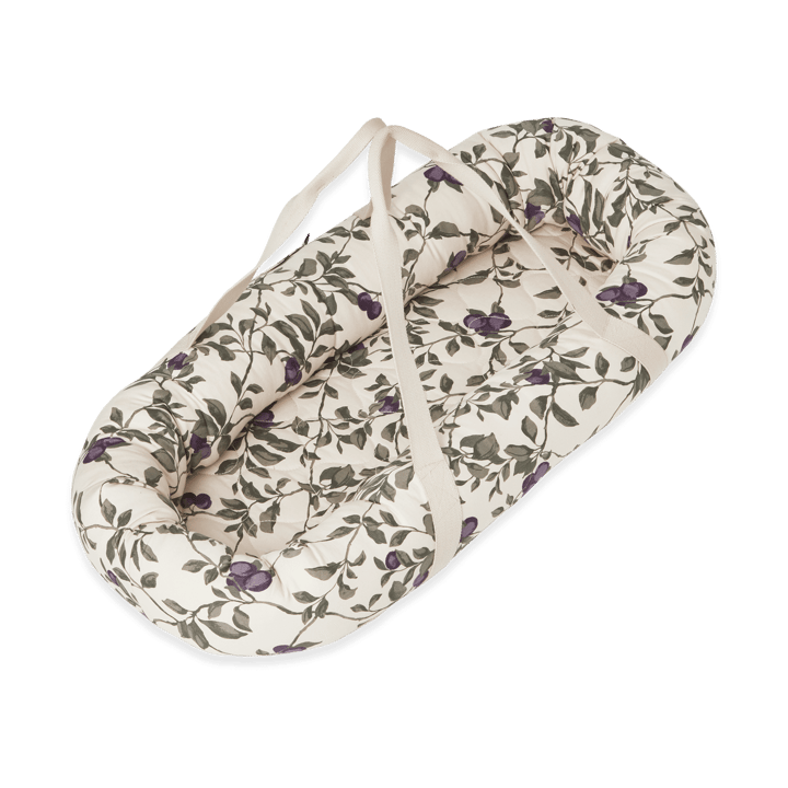 Plum satijnen gewatteerd babynest - 43x87x16cm - Garbo&Friends