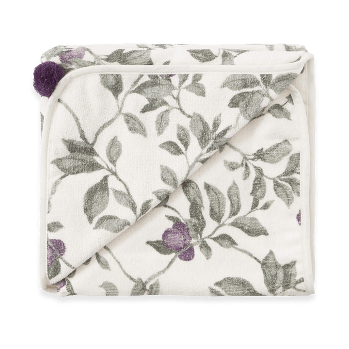 Plum terry handdoek met capuchon - 80x80 cm - Garbo&Friends