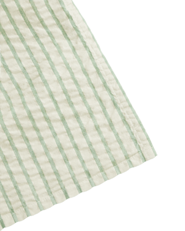 Stripe Emerald Seersucker hydrofiele doek - 110x110 cm - Garbo&Friends