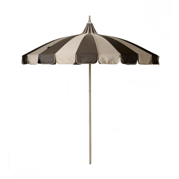 Garden Glory parasol - Beige-brown stripe - Garden Glory