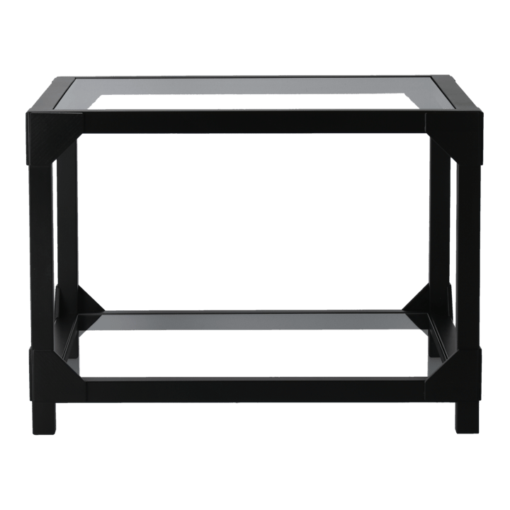 Bleck Salontafel 55x55 cm glas - Beuk-zwarte beits - Gärsnäs