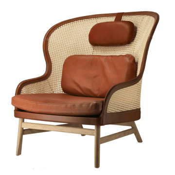 Dandy fauteuil - Eiken-natural-Tärnsjö leer cognac - Gärsn�äs