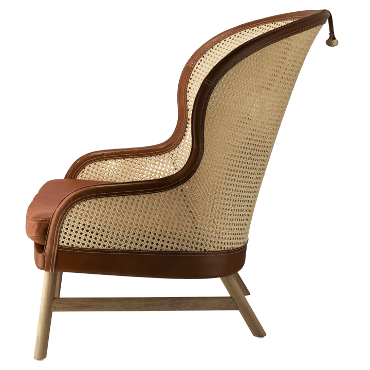 Dandy fauteuil - Eiken-natural-Tärnsjö leer cognac - Gärsnäs