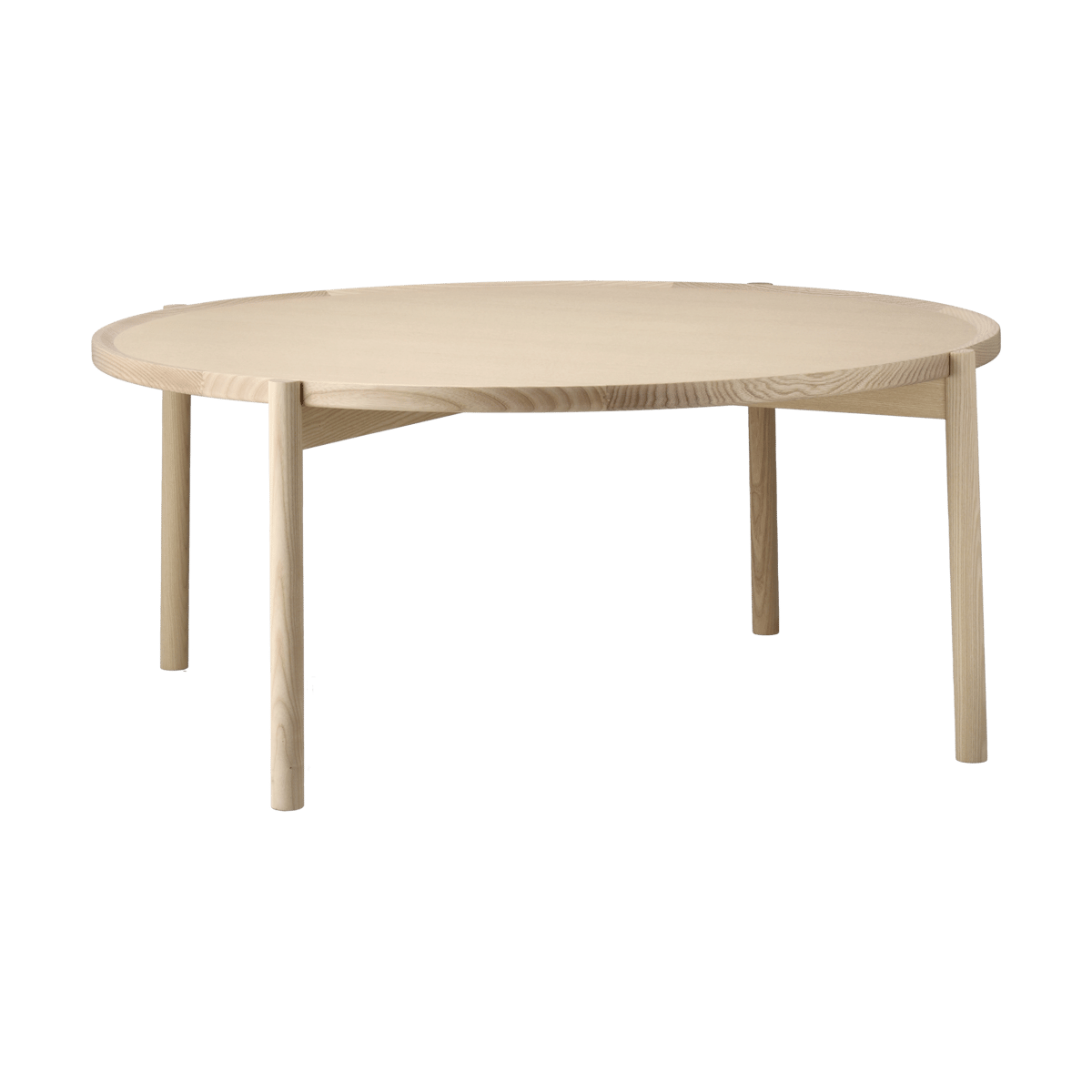 Gärsnäs Elna salontafel Essenhout-white-Ø90 cm