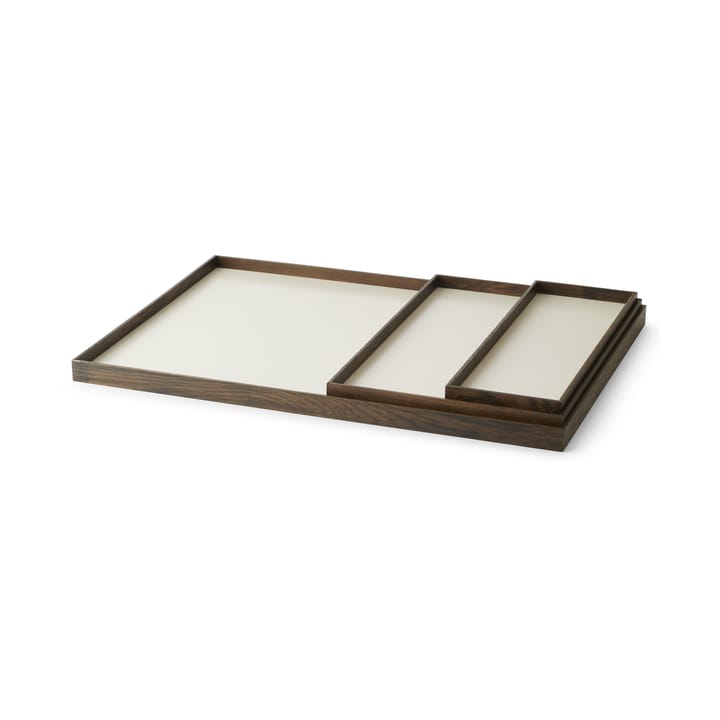 Frame dienblad small 11,1x32,4 cm, Gerookt eikenhout-beige Gejst