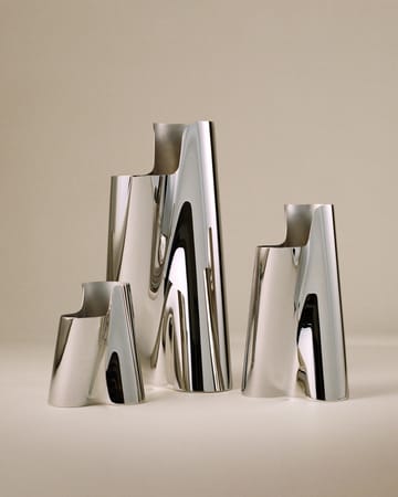 Lituus vloervaas 49,8 cm - Roestvrij staal - Georg Jensen