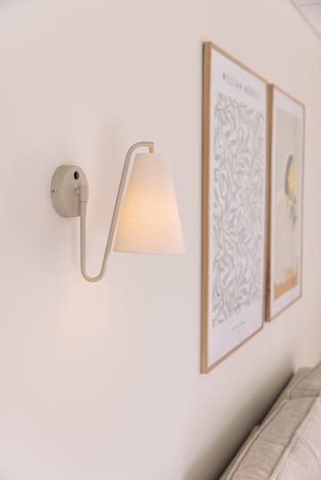 Lou wandlamp - Bouclé wit-beige - Globen Lighting