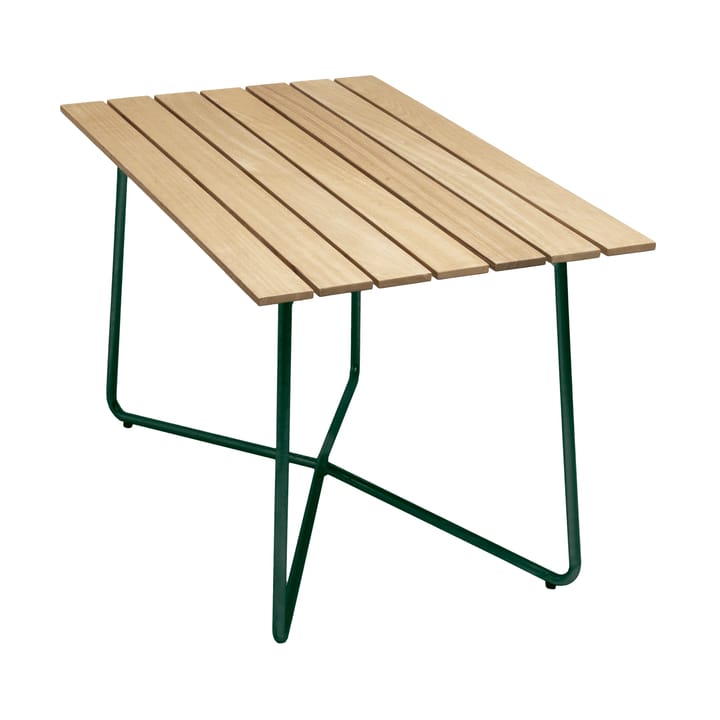 B25A tafel - Oiled pine-green base - Grythyttan stalen meubelen