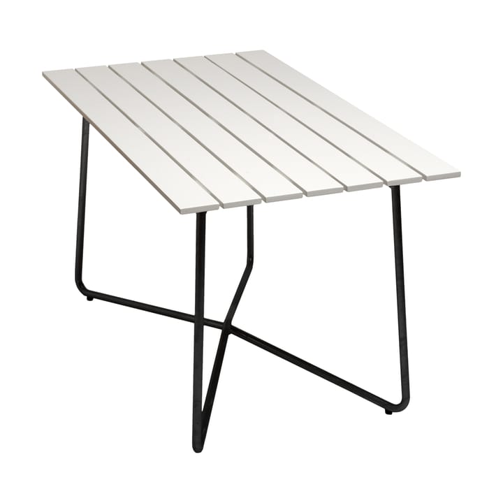 B25A tafel - White lacquered oak-black base - Grythyttan stalen meubelen