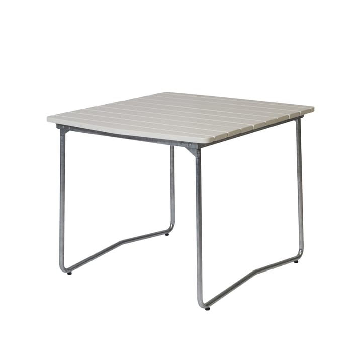 B31 84 eettafel - Wit gelakte eiken-verzinkt frame - Grythyttan stalen meubelen