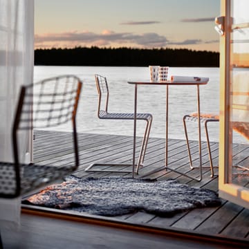 High Tech tafel ø60 cm - Wit-verzinkt frame - Grythyttan stalen meubelen