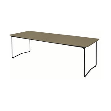 Table B31 eettafel 230 cm - Light green oak-black base - Grythyttan stalen meubelen