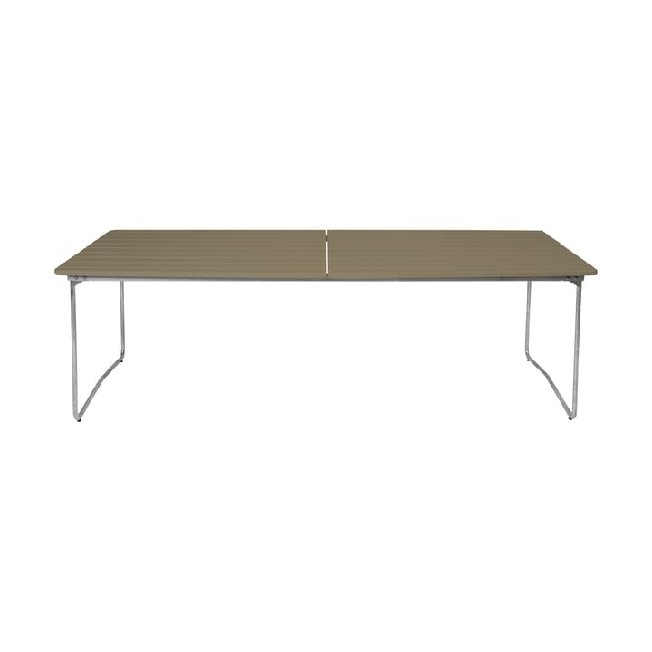 Table B31 eettafel 230 cm - Light green oak-hot galvanized base - Grythyttan stalen meubelen