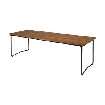 Table B31 eettafel 230 cm - Untreated teak-black base - Grythyttan stalen meubelen