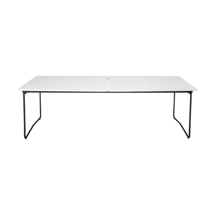 Table B31 eettafel 230 cm - White lacquered oak-black base - Grythyttan stalen meubelen