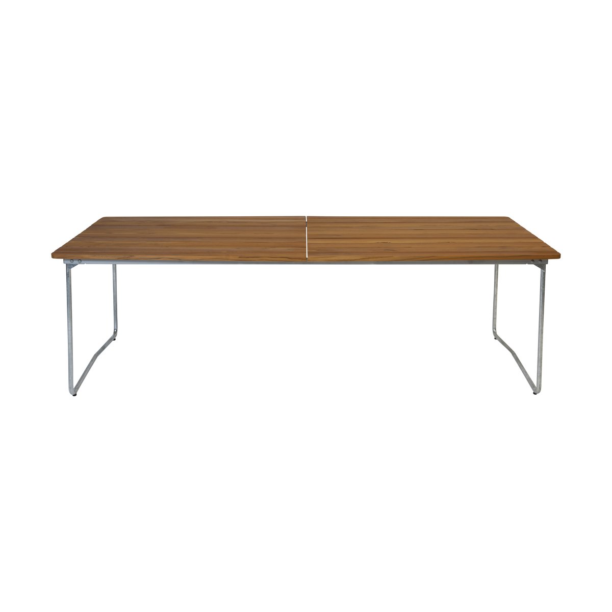 Grythyttan Stålmöbler Table B31 eettafel 230 cm Onbehandeld teak - gegalvaniseerde poten