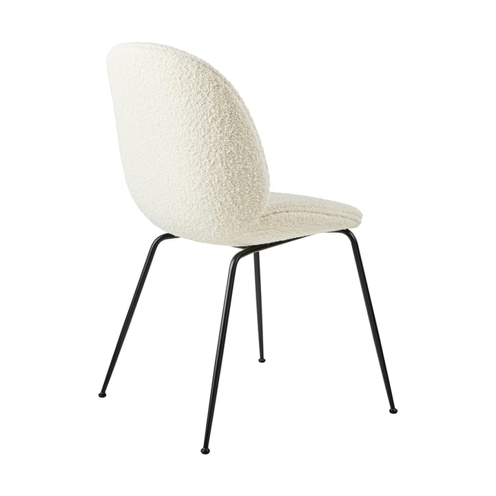 Beetle dining chair fully upholstered conic base, Karakorum 001-zwart onderstel GUBI