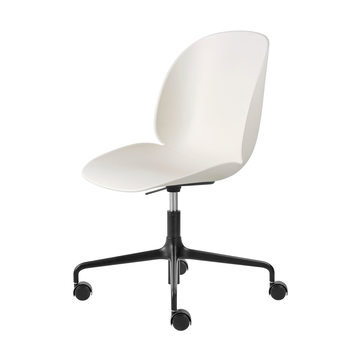 GUBI Beetle Meeting Chair bureaustoel Alabaster white-black