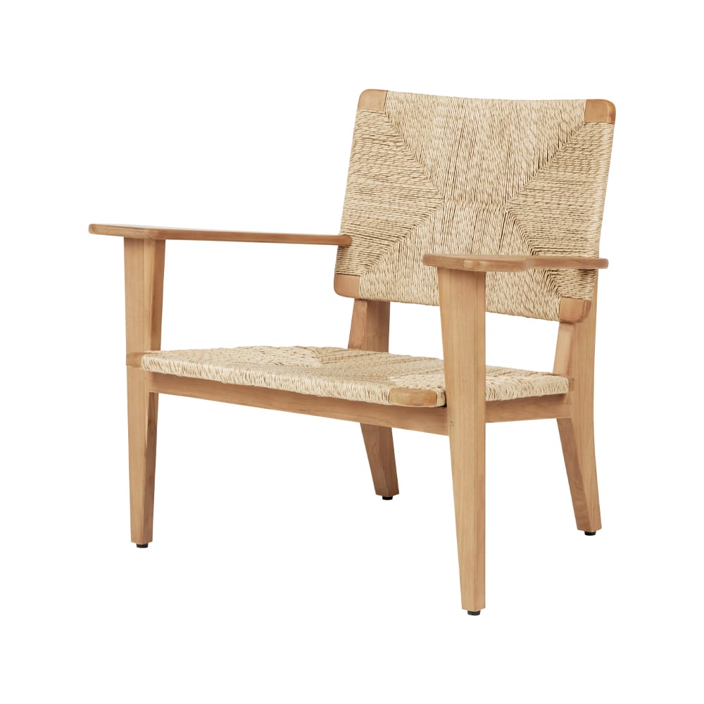 GUBI F-chair Outdoor loungefauteuil Teak