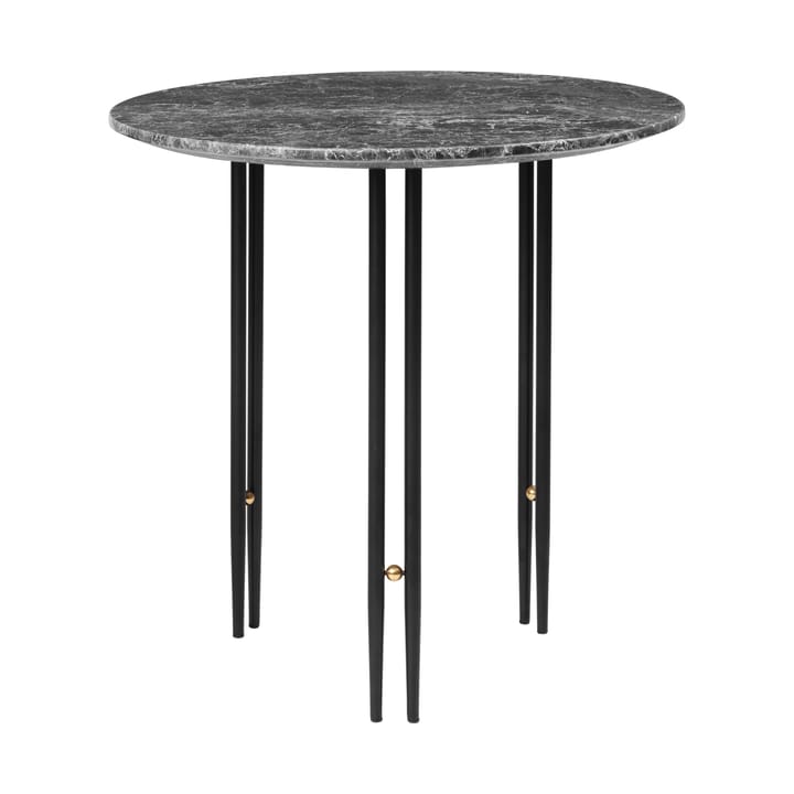 IOI salontafel Ø50 cm - Zwart-messing-grijs marmer - GUBI