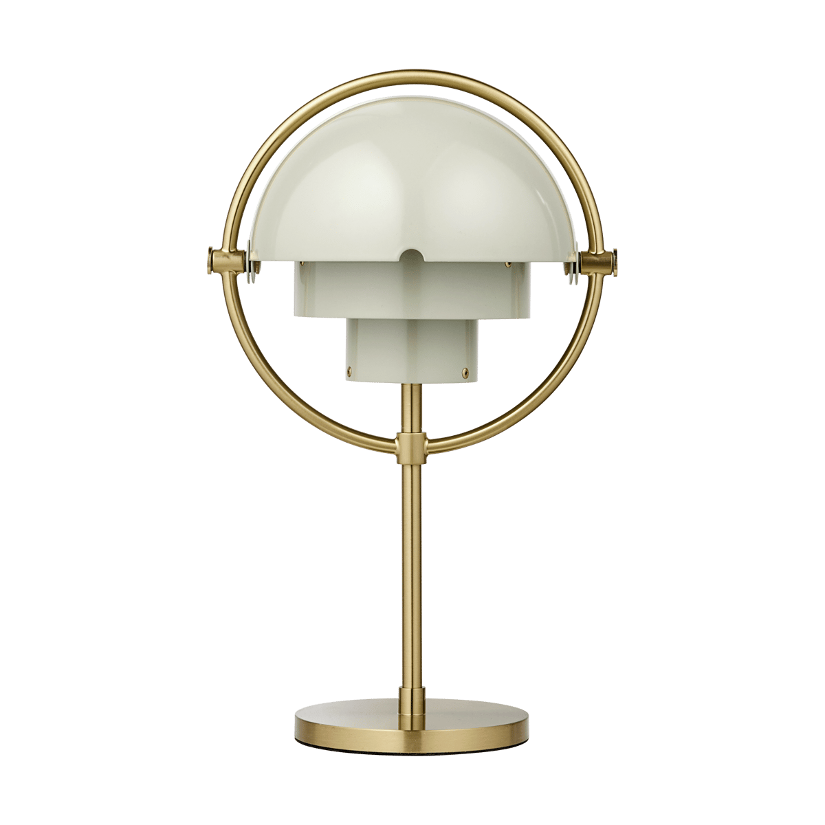 GUBI Multi-Lite draagbare lamp Pastel gray-brass