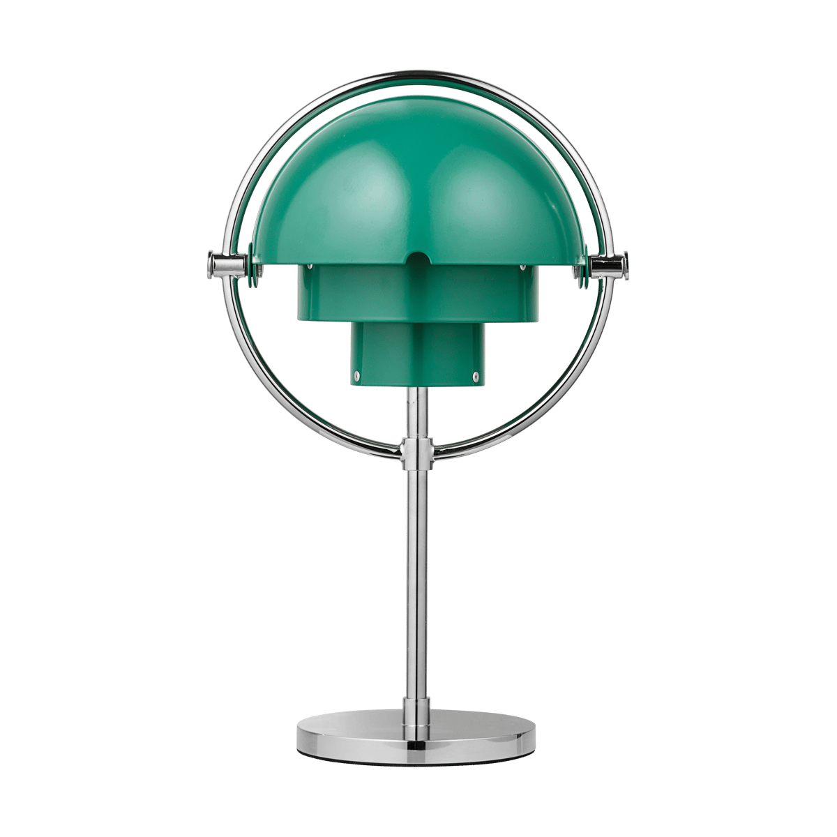 GUBI Multi-Lite draagbare lamp Teal green-chrome