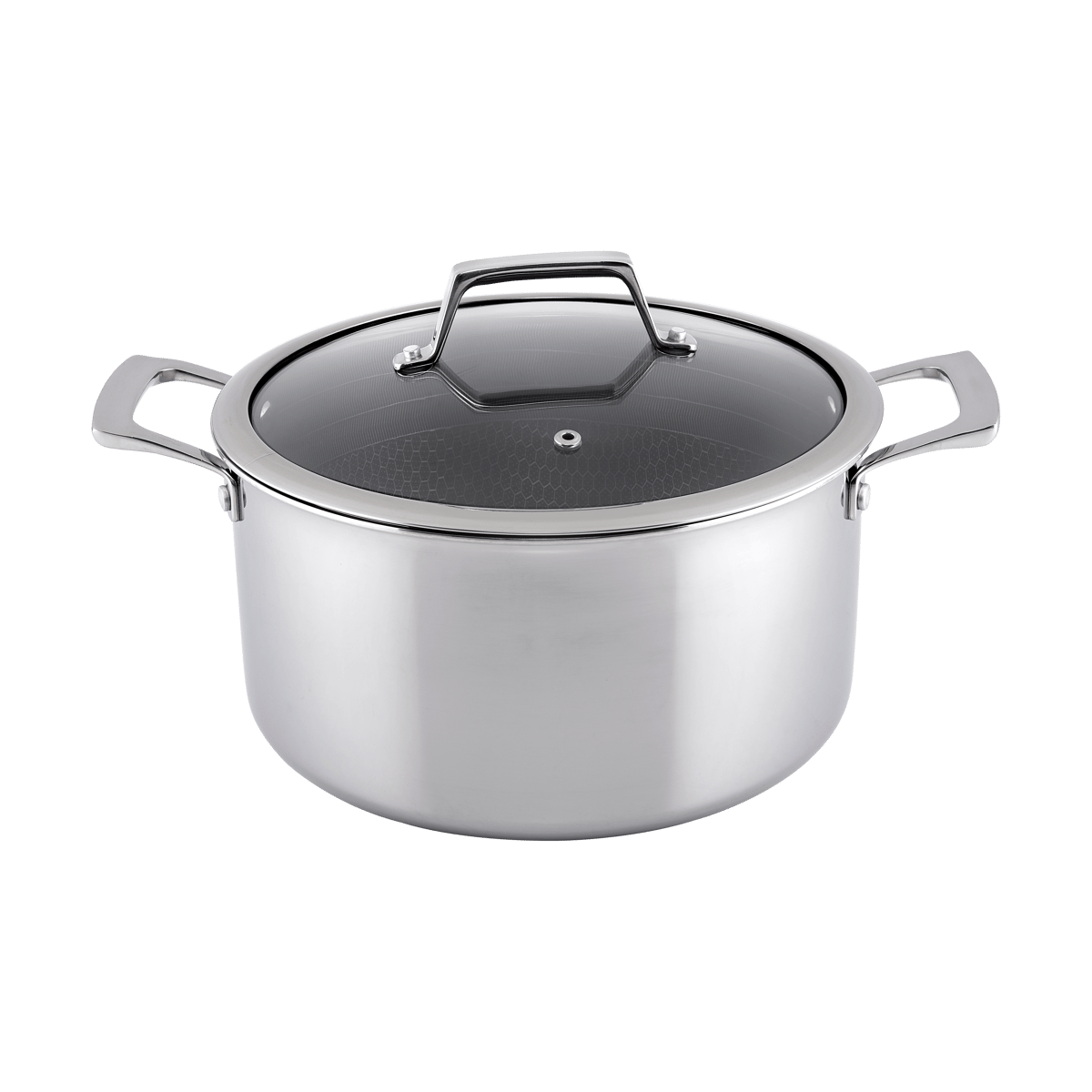 Hâws Hâws Santo hybride coating pan met deksel 5,8 L Roestvrij staal