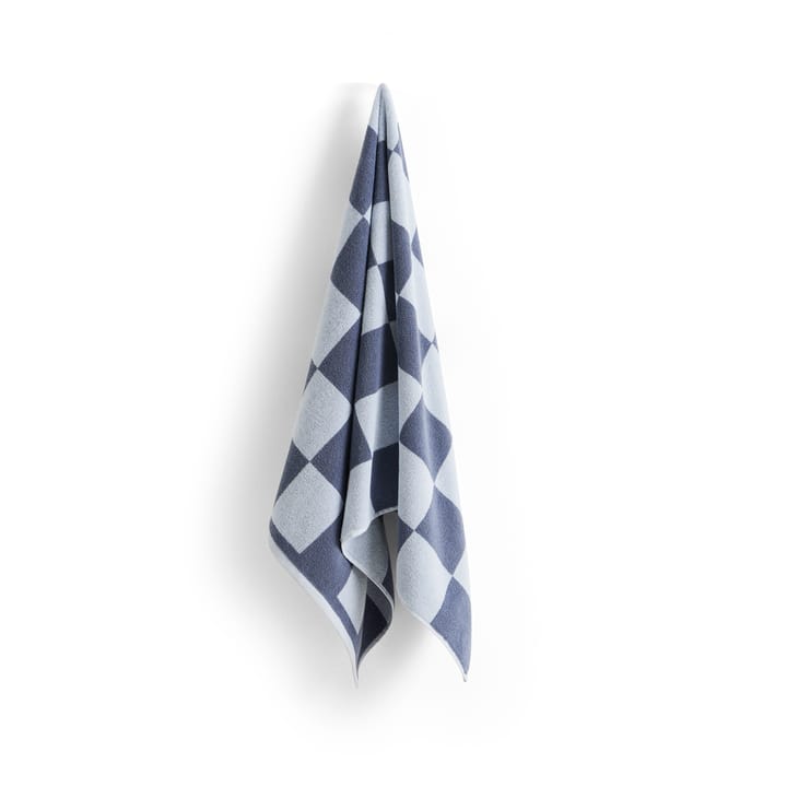 Check badhanddoek 70x136 cm, Steel blue HAY