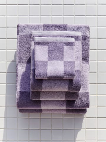 Check handdoek 30x30 cm - Lavender - HAY