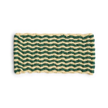 Coco Stripe Wave deurmat - Dark green-white - HAY