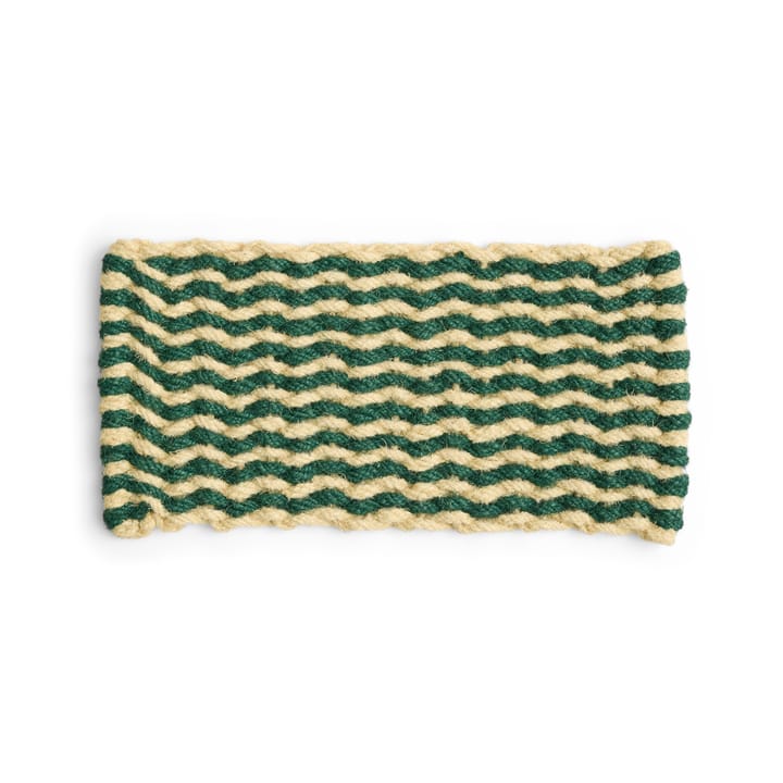 Coco Stripe Wave deurmat, Dark green-white HAY