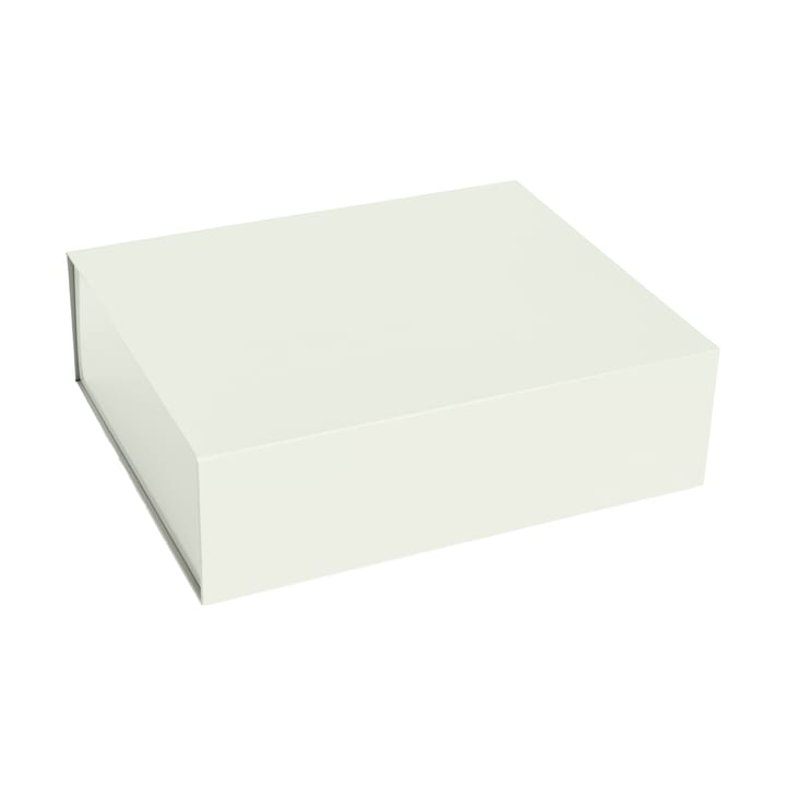 Colour Storage L doos met deksel 34,5x41,5 cm - Chalk white - HAY