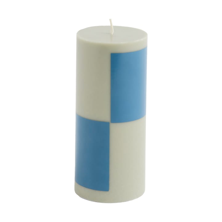 Column Candle blokkaars small 15 cm - Grey-blue - HAY