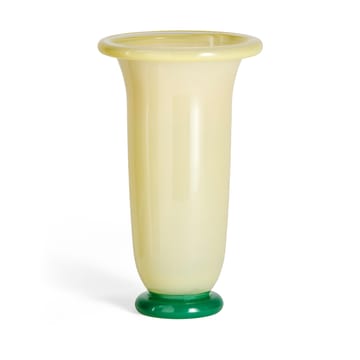 Empire vaas - Large Sand-lemon rim-green base - HAY