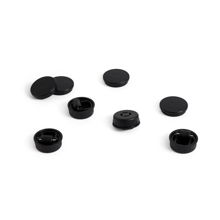 Facet Cabinet voetjes en wieltjes 4-pack - Black - HAY