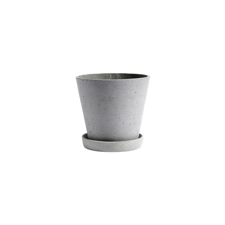 HAY Flowerpot with saucer pot S Ø11 cm, Grijs HAY