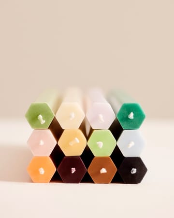 Hexagon Candle kaarsen mix 4-pack - Pastel - HAY