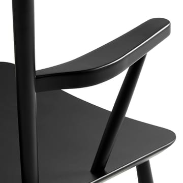 J42 armstoel - Black lacquered beech - HAY