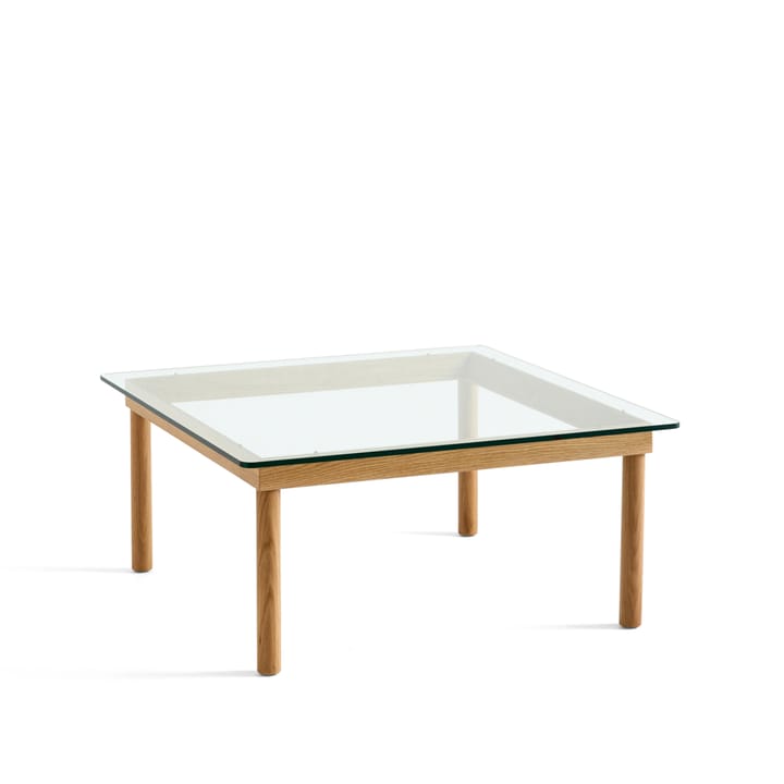 Kofi salontafel - Oak-clear glass, 80 cm - HAY