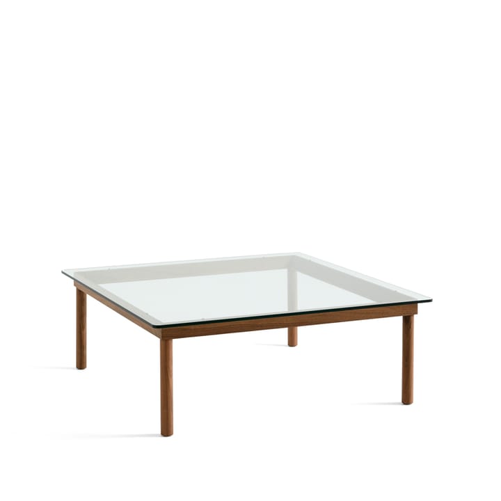 Kofi salontafel - Walnut-clear glass, 100 cm - HAY