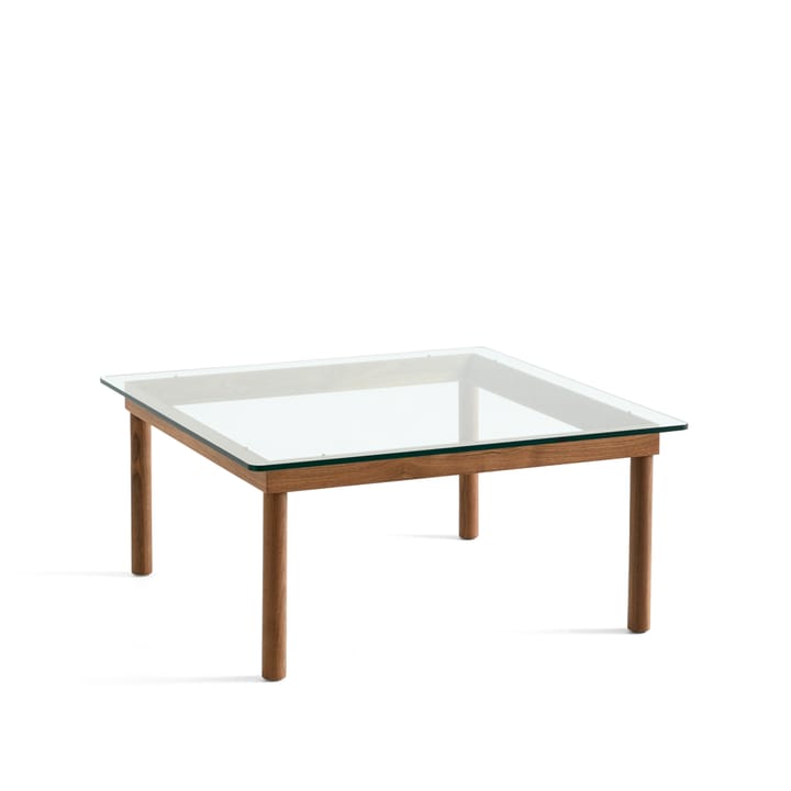 Kofi salontafel - Walnut-clear glass, 80 cm - HAY