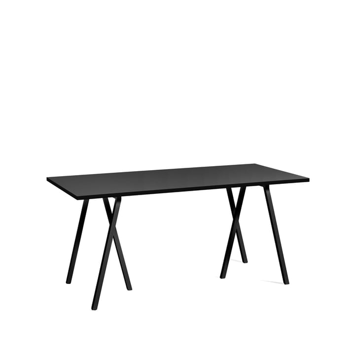 Loop Stand eettafel - Black linoleum-black, 160 cm - HAY