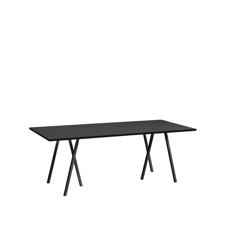 Loop Stand eettafel - Black linoleum-black, 200 cm - HAY